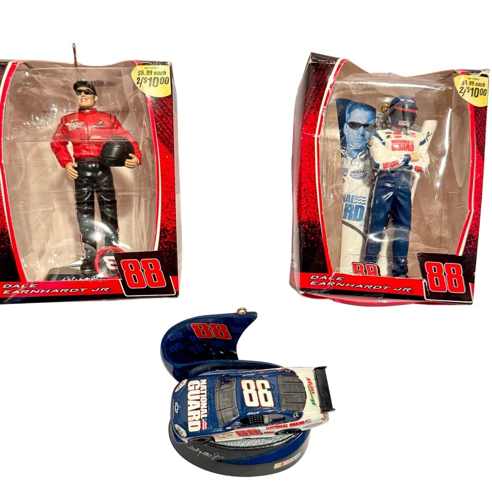 Dale Earnhardt Jr. #88‎ NASCAR Collectible Christmas Ornaments Set of 3
